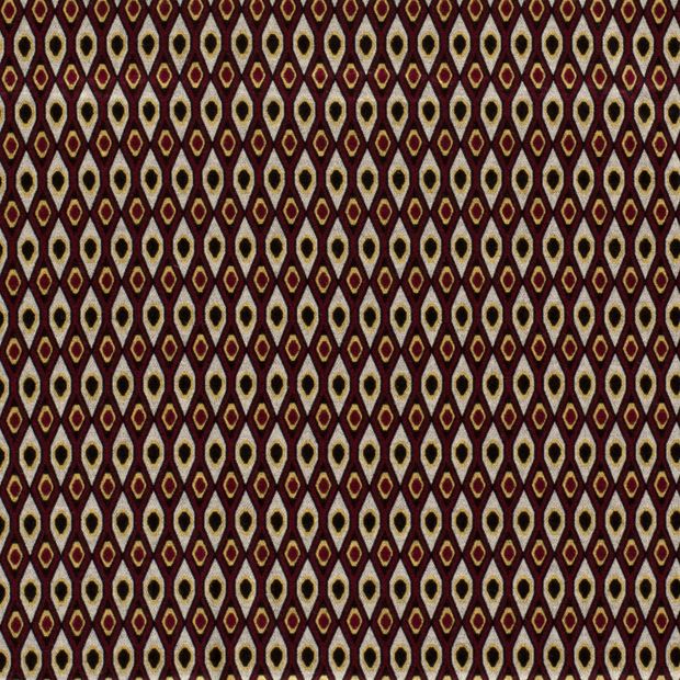 Poly Viscose Jersey fabric Abstract Wine red