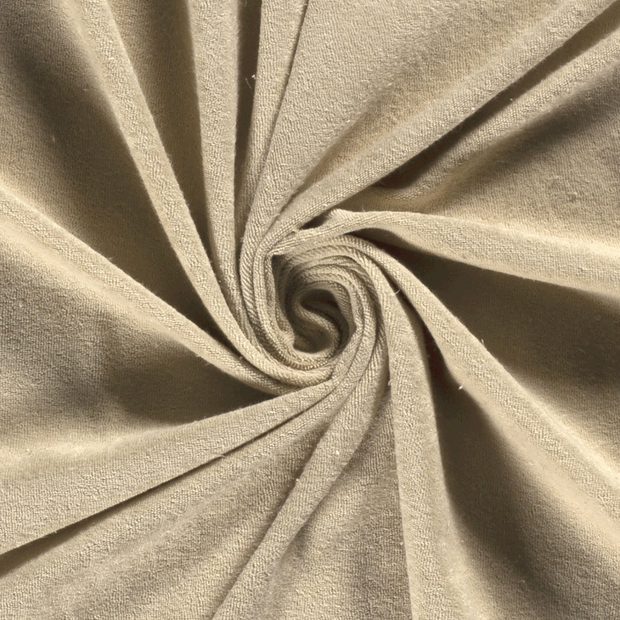 Stretch terry fabric Unicolour Ivory