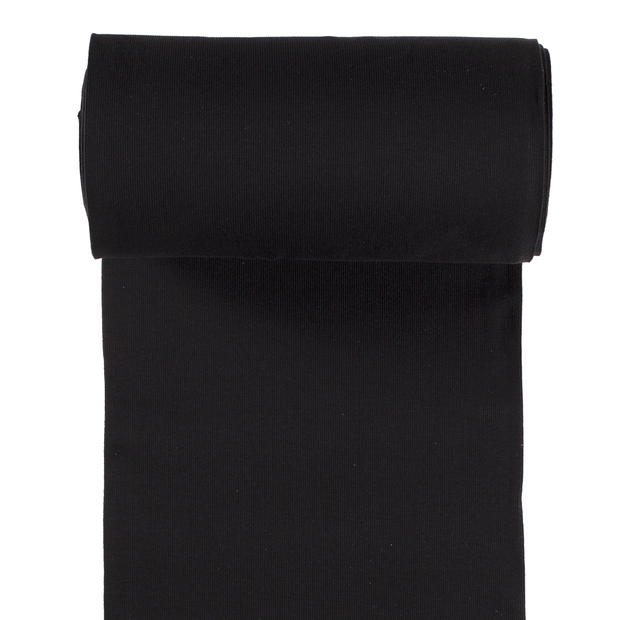 Cuff Material 2x2 rib fabric Black 
