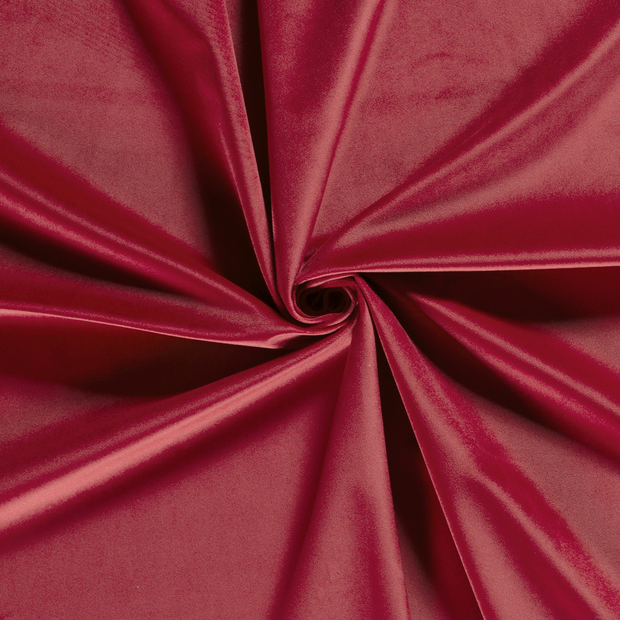 Velvet fabric Dark Red 