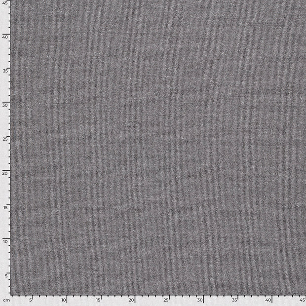 Heavy Knit fabric Melange Grey
