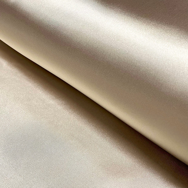 Satin Stretch fabric Unicolour Beige