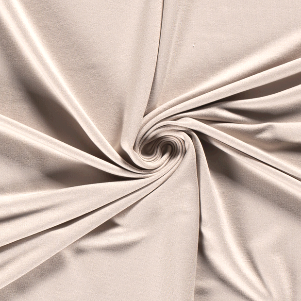 ECOVERO™ French Terry fabric Unicolour Beige