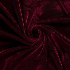 Fluweel Effen Bordeaux
