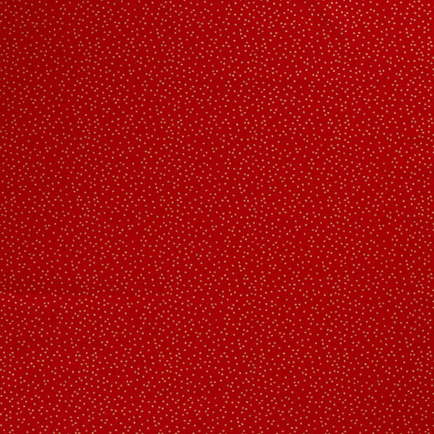 Algodón Popelina tela Rojo 