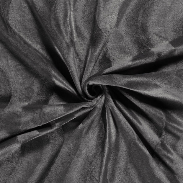 Velours fabric Dark Grey 