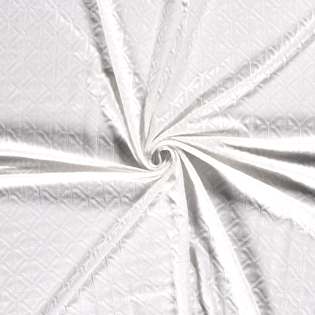 Jacquard fabric White blown 