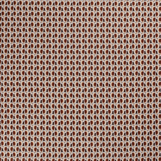 Cotton Poplin fabric Brown matte 