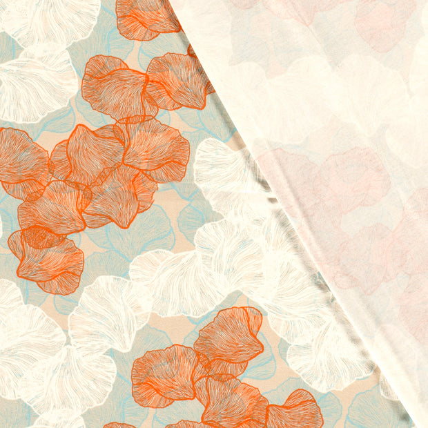 Jersey de Viscose tissu fleurs imprimé 