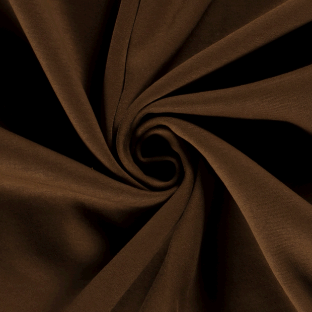 Jogging fabric Unicolour Brown