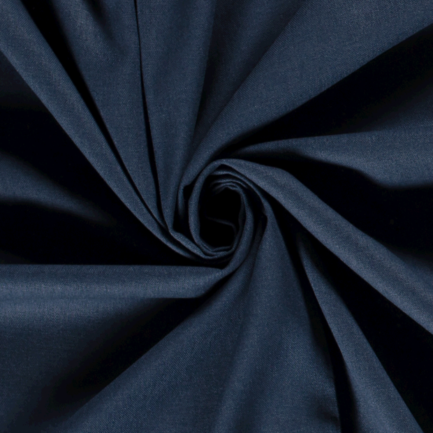 Woven Viscose Linen fabric Unicolour Indigo