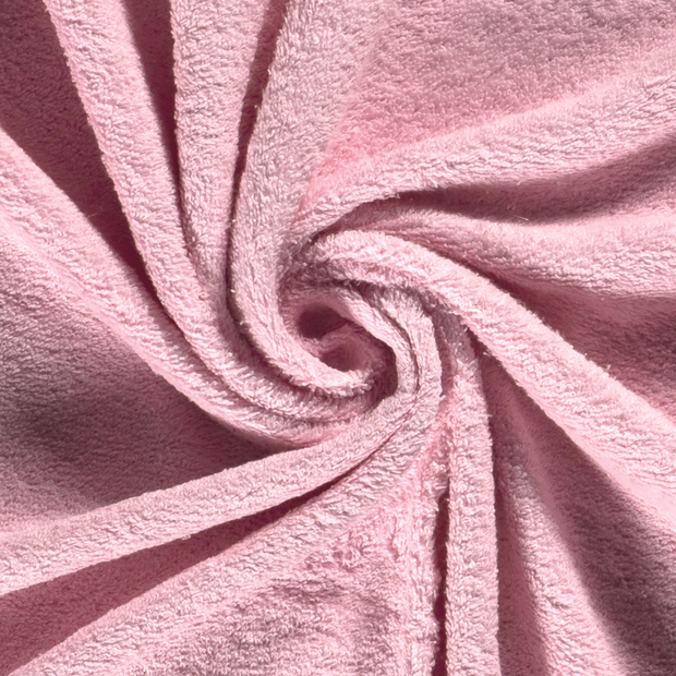 Frotté tissu Unicolore Rose