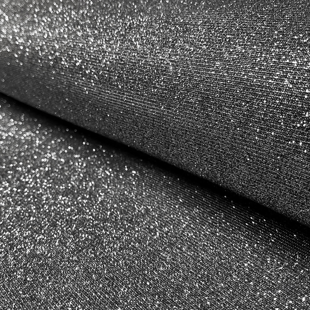 Polyester Jersey fabric Unicolour Black