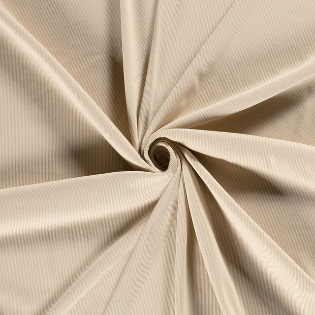 Rib Jersey fabric Beige 