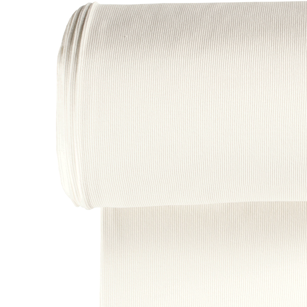 Bord Cote 2x2 Rib tissu Unicolore Blanc cassé