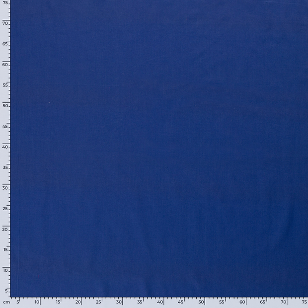 Voile tissu Unicolore Cobalt