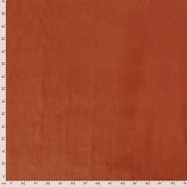 Nicky velours fabric Unicolour Orange
