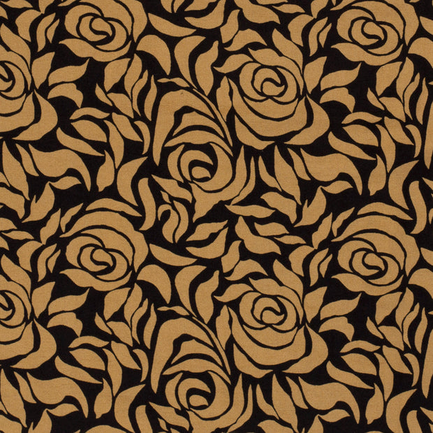 Bengaline tissu fleurs Camel