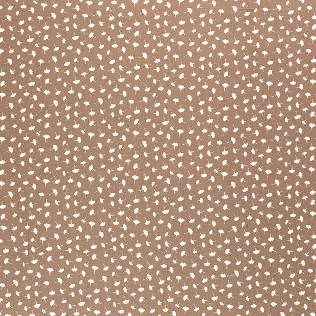 Bamboo Poplin fabric Brown Taupe matte 