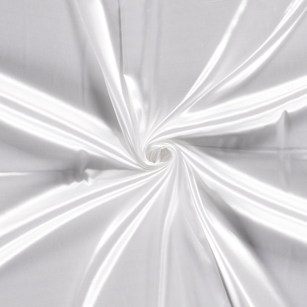 Satin Stretch fabric Optical White 