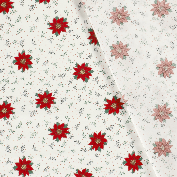 Cotton Poplin fabric Christmas printed 