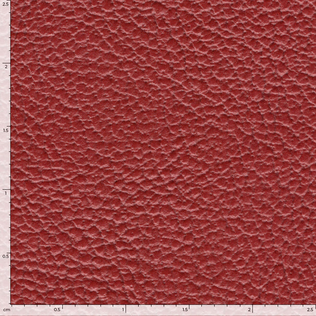 Artificial Leather fabric Unicolour Dark Red
