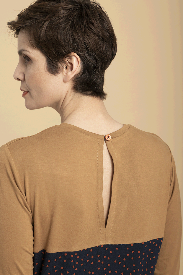 ECOVERO™ Jersey fabric Unicolour Camel