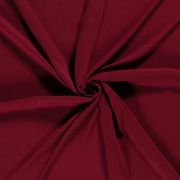 Viscose Poplin fabric Dark Red 