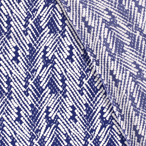 Viscose Poplin fabric Spots printed 
