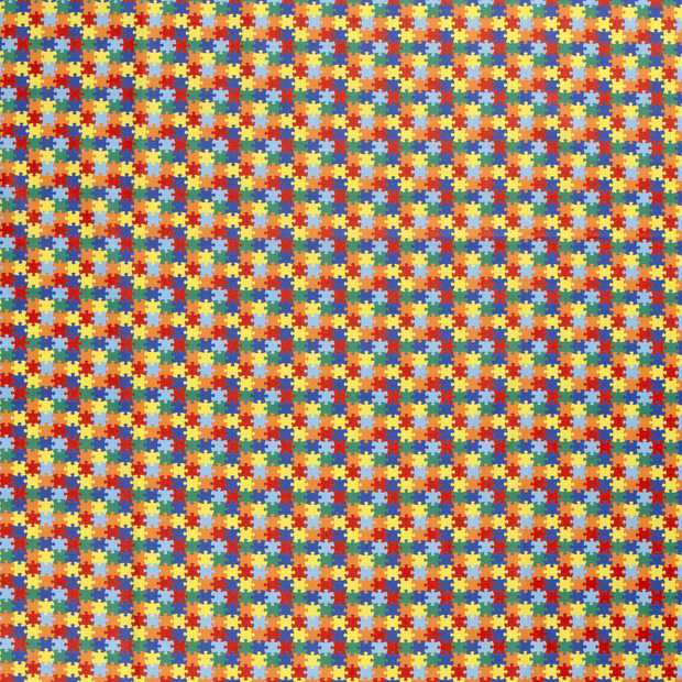 Cotton Poplin fabric Games Red
