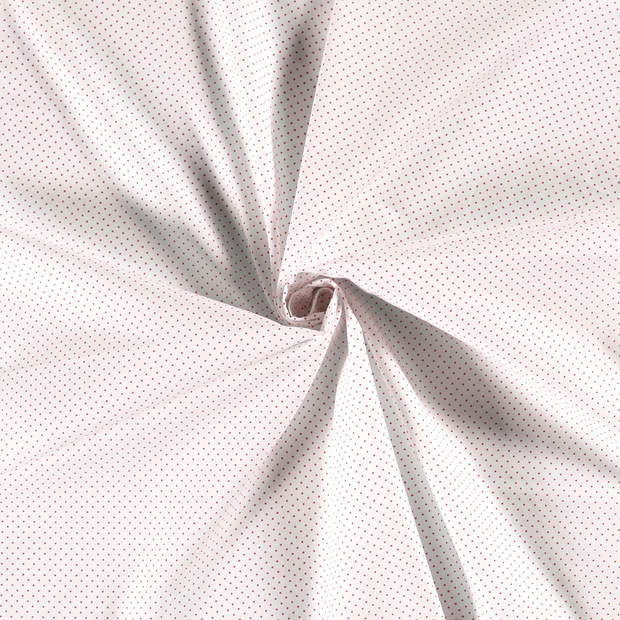 Cotton Poplin fabric Optical White printed 