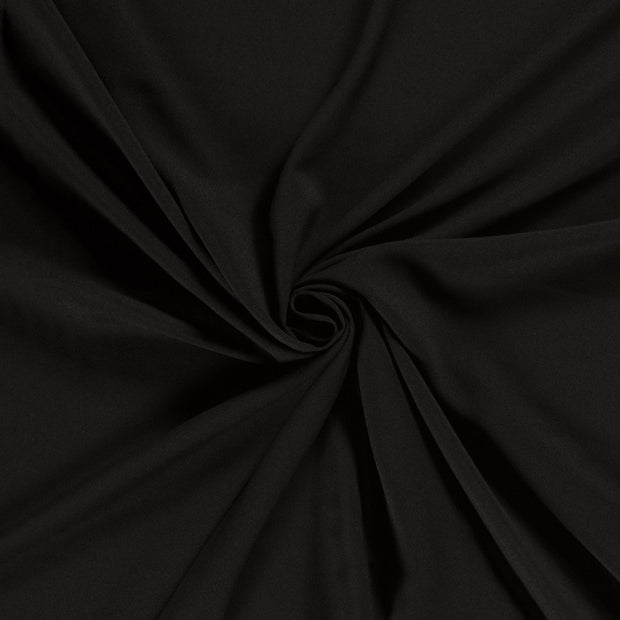 Crêpe Georgette tissu Noir 