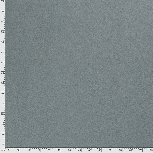 Cotton Fleece fabric Unicolour Steel Blue