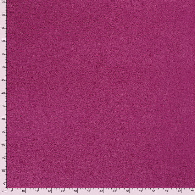 Terry Towelling fabric Unicolour Fuchsia