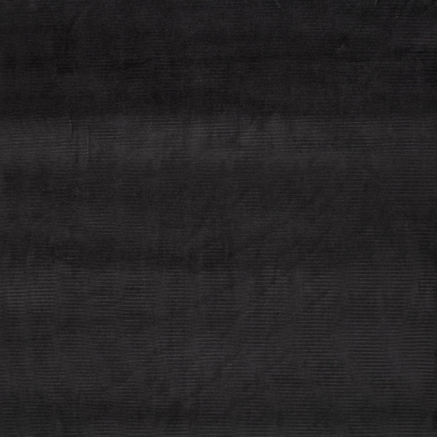 Nicky Velours Rib fabric Dark Grey matte 