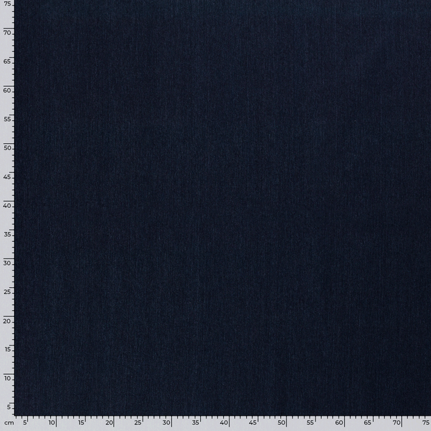 Denim Stretch tissu Unicolore Bleu Marine