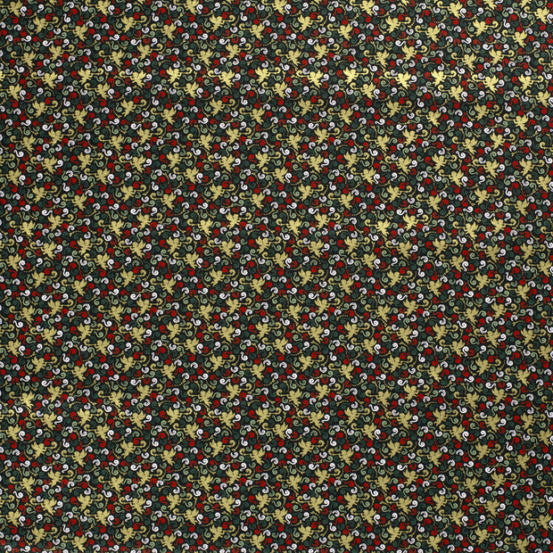 Cotton Poplin fabric Dark Green 