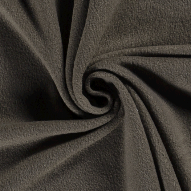 Polar Fleece fabric Unicolour Taupe Grey