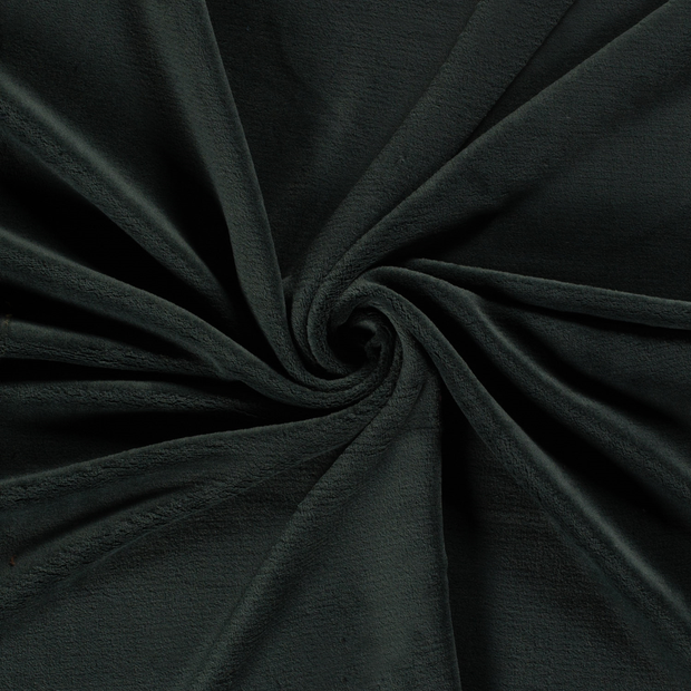 Coral Fleece fabric Dark Green 