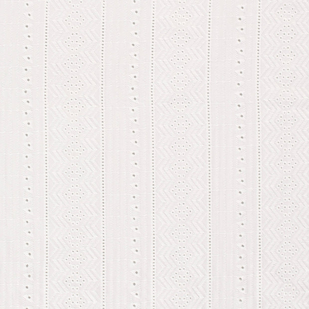 Voile tissu Abstrait Blanc optique