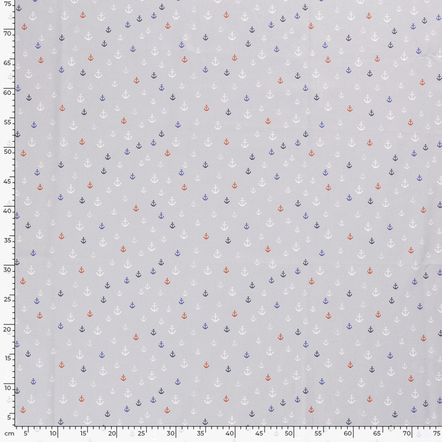 Cotton Poplin fabric Anchors 