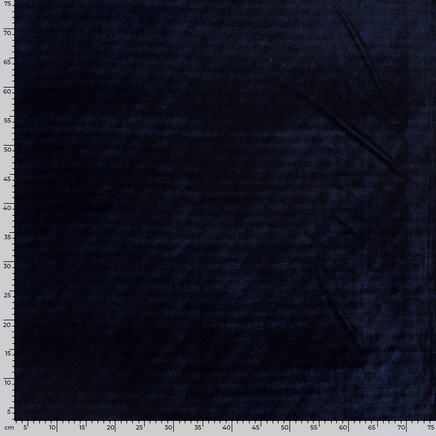 Velvet fabric Unicolour Navy