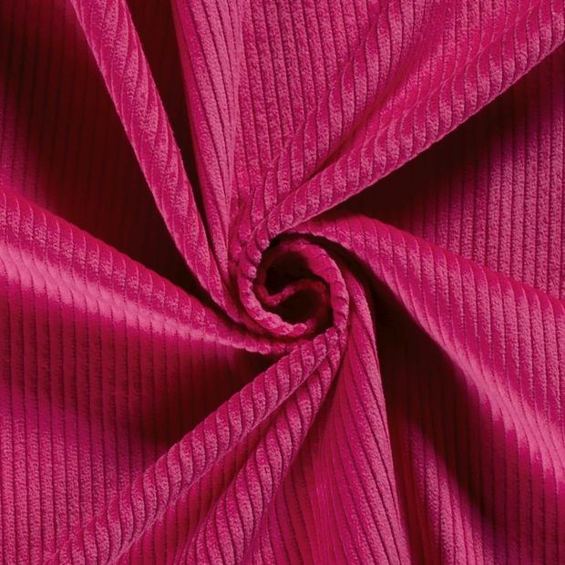 Corduroy 4.5w fabric Unicolour Fuchsia