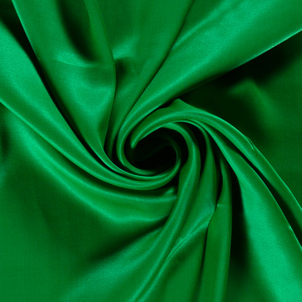 Viscosa Satén tela Unicolor Verde