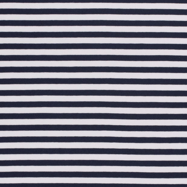 Cotton Jersey Yarn Dyed fabric Stripes Navy