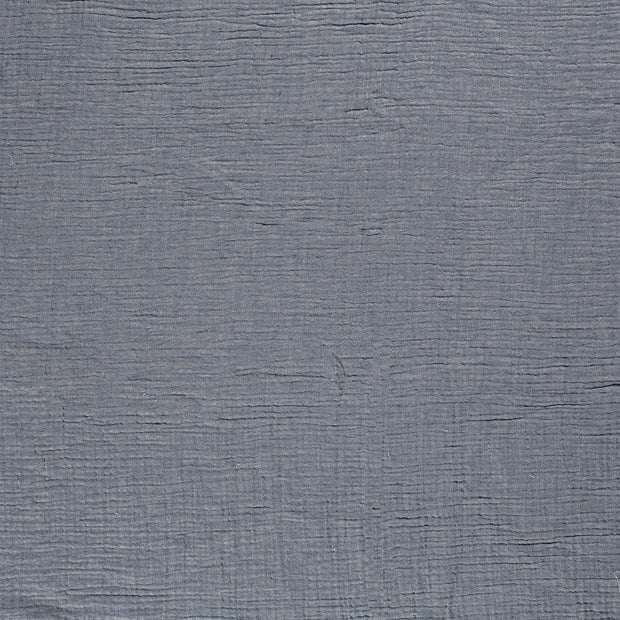 Muslin Four Layer fabric Indigo matte 