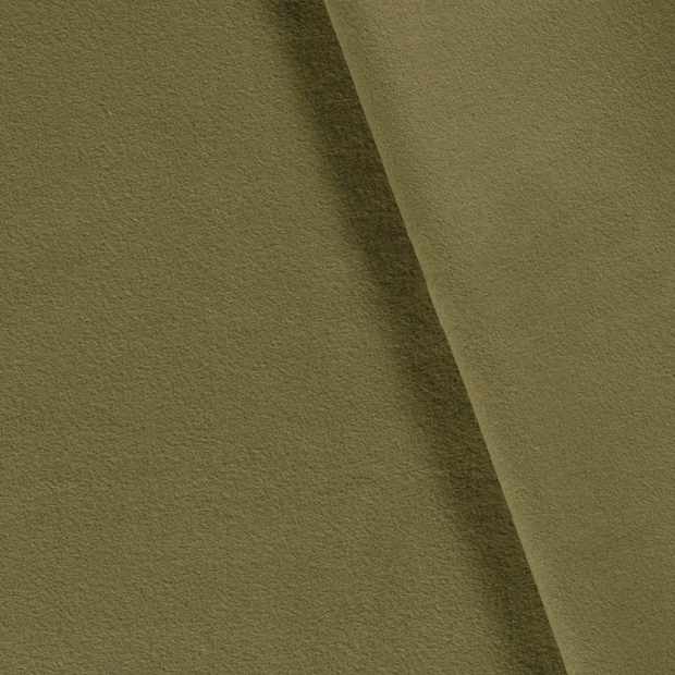 Katoen Fleece stof Effen brushed 
