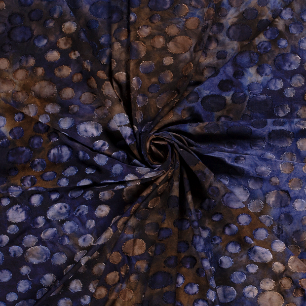 Burnout Jacquard fabric Navy 