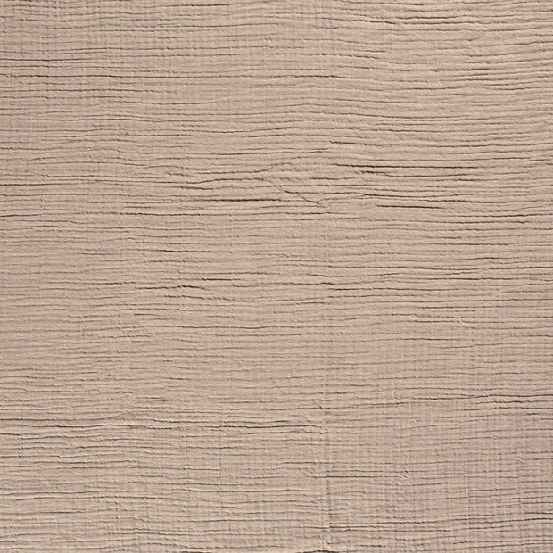 Muslin Four Layer fabric Taupe Grey matte 