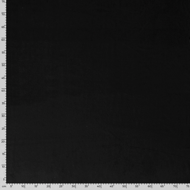 Velvet fabric Unicolour Black